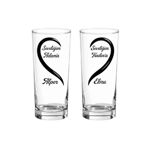 Çift Rakı Bardağı Özel Baskılı DGNRK001