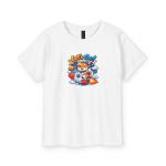 Çocuk T-Shirt Kedili Lets Go Baskılı