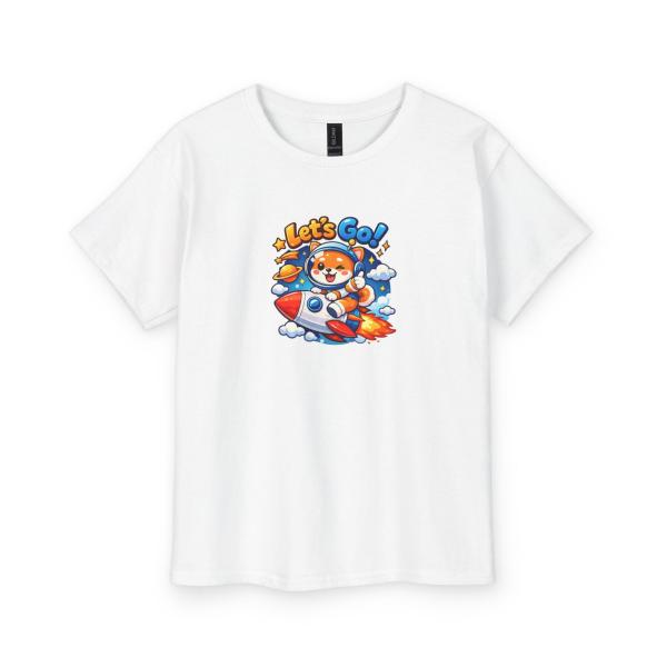 Çocuk T-Shirt Kedili Lets Go Baskılı